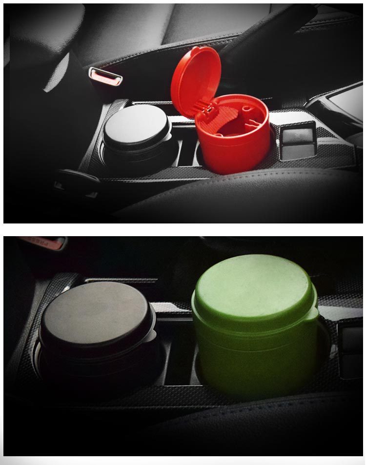 Factory supply high temperature resistant flame retardant PBT car ashtray large capacity home car dual-use car ashtray wholesale