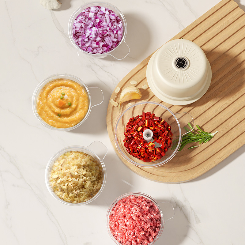 Trituradora de ajo eléctrica, trituradora de ajo, artefacto de trituración de ajo doméstico, trituradora de ajo picado a presión pequeña, mini