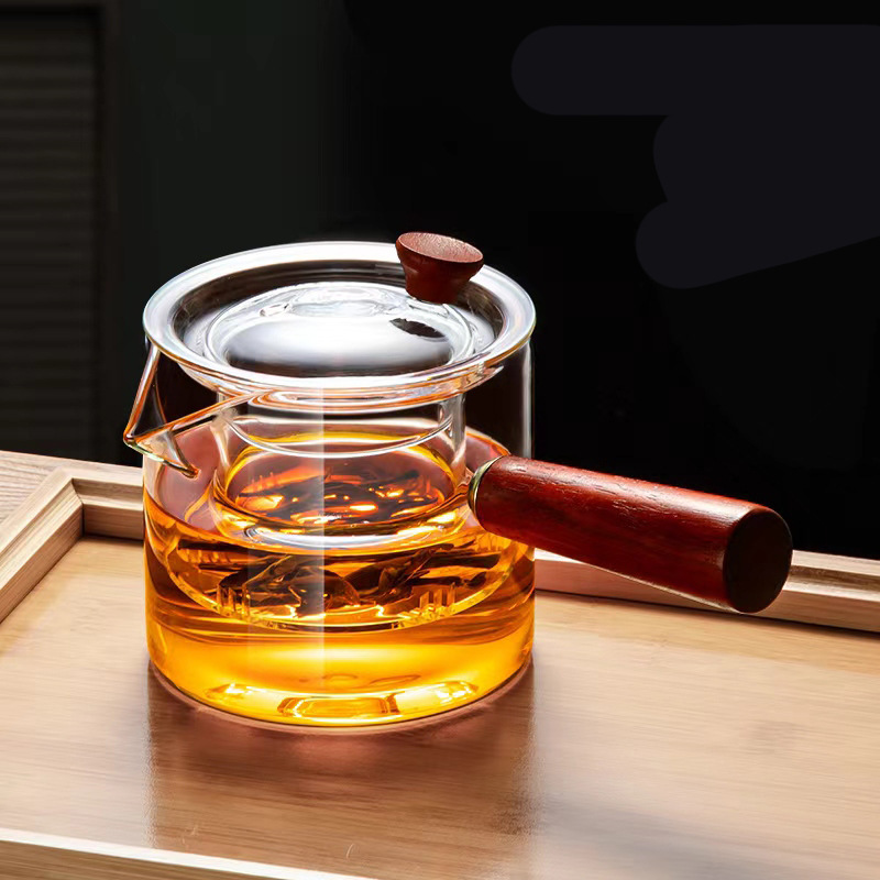 High Borosilicate Glass Intuitive Pot High Temperature Resistant Tea Pot Red Sandalwood Handle Side Handle Pot Electric Ceramic Stove Tea Pot suit High Borosilicate Glass Intuitive Pot High Temperature Resistant Tea Pot Red Sandalwood Handle Side Handle Pot Electric Ceramic Stove Tea Pot suit