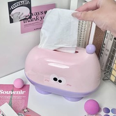 ビッグアイリフティングティッシュボックスハイエンドスプリングデスクトップティッシュボックスリビングルームホームクリエイティブインナプキンボックス