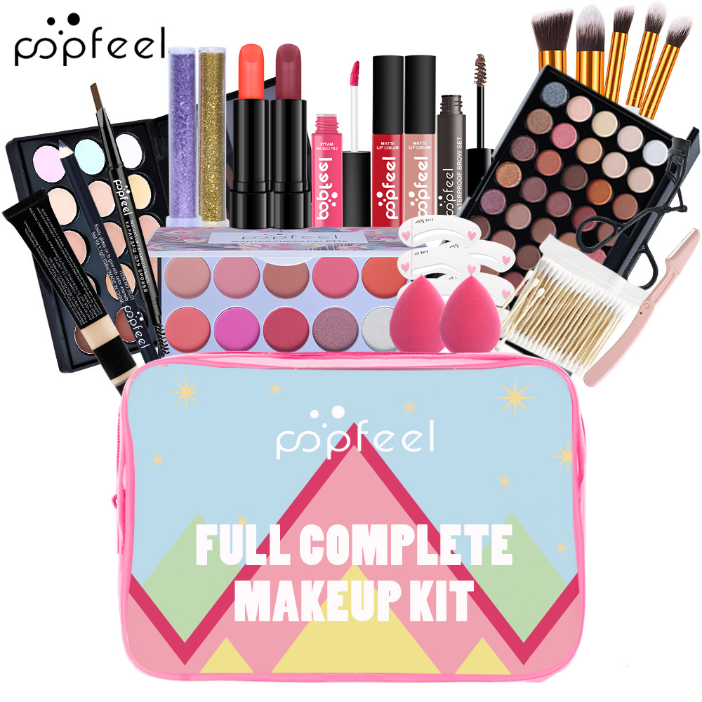 Influencer-inspiriertes Make-up- und Kosmetik-Komplettset für Anfängerinnen, Make-up-Set für Anfängerinnen, Studentinnen, leichtes Alltags-Make-up._voghion.com