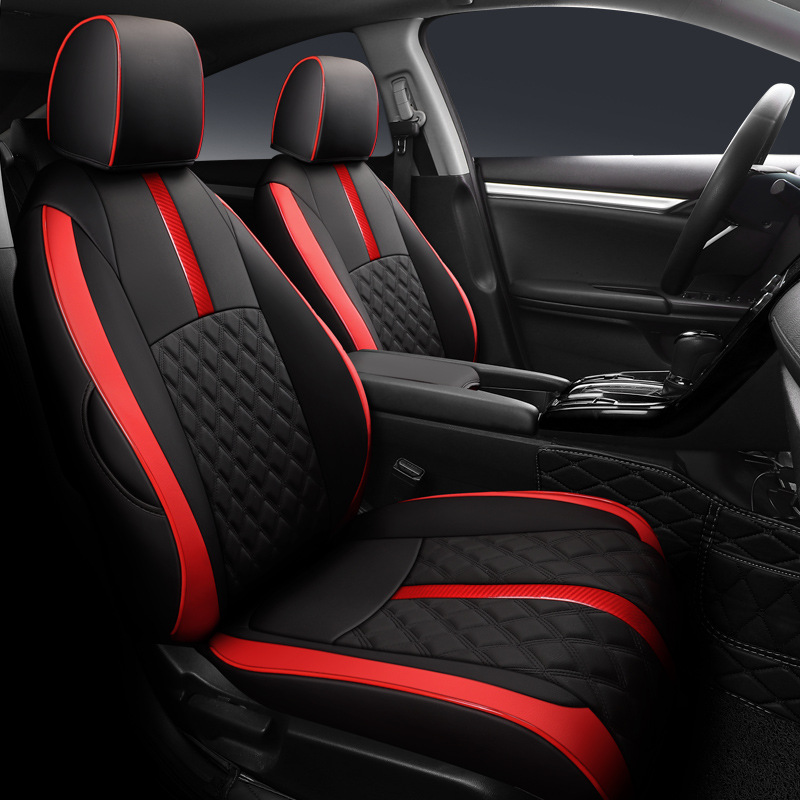 [Cross-Border] Civic 16-24 Model Year Car Seat Cushion, Wear-Resistant Full Leather Seat Cover for Export