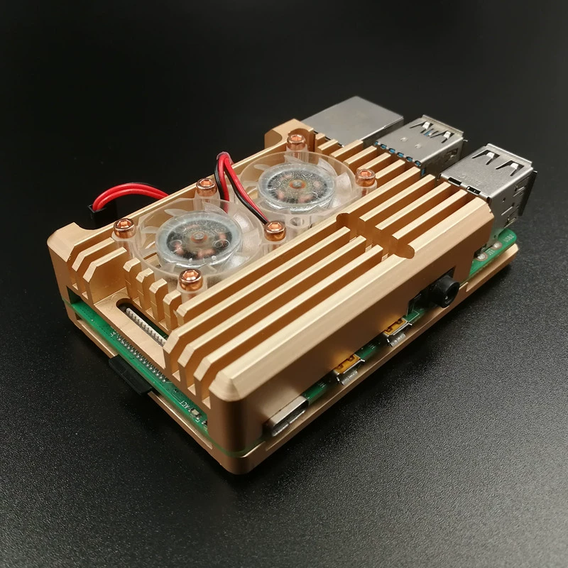 Корпус для Raspberry Pi 4B, алюминиевый корпус для Raspberry Pi 4 Model B, корпус для 4-го поколения