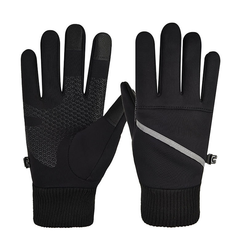 Fleece warm gloves Men's and women's touch screen cycling cold and waterproof outdoor gloves_maomaolike.com