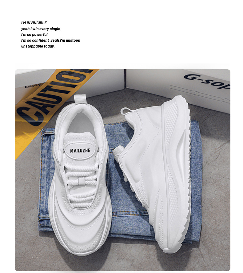 Scarpe da uomo Sneakers bianche Scarpe casual da uomo con fondo spesso con altezza crescente Scarpe da papà traspiranti per coppie di studenti_voghion.com