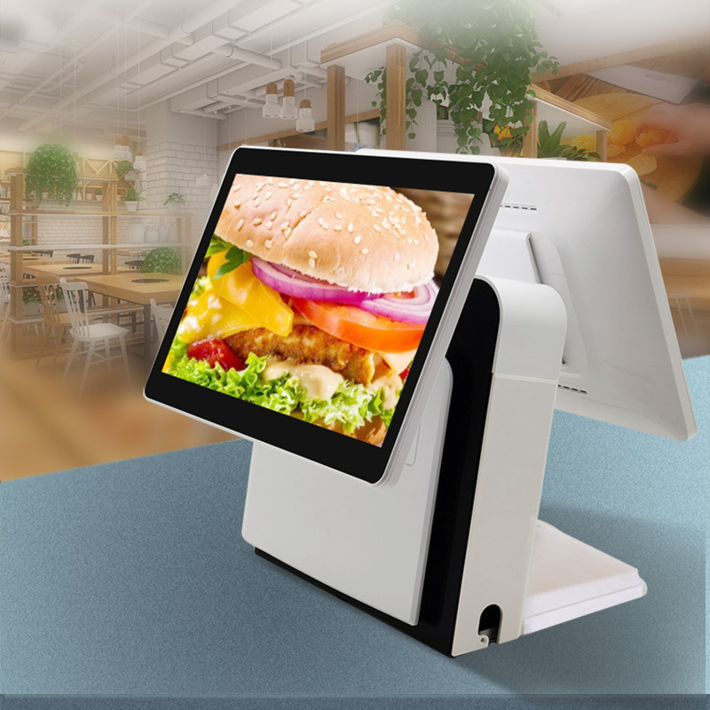 Wholesale supply double 14 Cash register touch screen Cash Register tea with milk Western coffee Restaurant Integrated machine