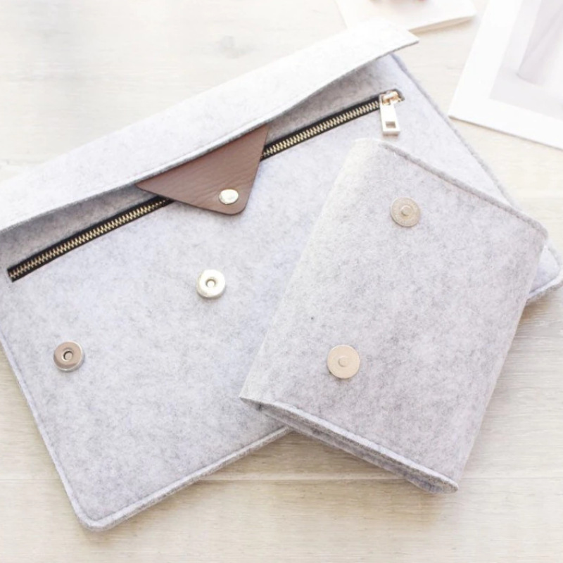 Felt Laptop Storage Bag Mouse Mobile Power Storage Bag Data Cable Charger Storage Bag