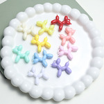 DIY饰品配件 亚克力彩色实色气球狗立体公仔挂件钥匙扣吊坠材料