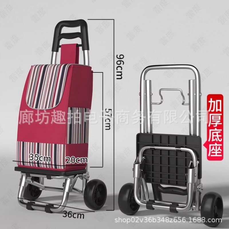 德国进口世博买菜车小拉车爬楼梯手拉车折叠家用行李小拖车便携购|undefined
