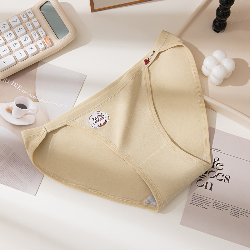 Algodón puro sexy de alta apertura algodón de grado 7A antibacteriano cómodo y transpirable puro deseo niña ropa interior sin costuras refrescante