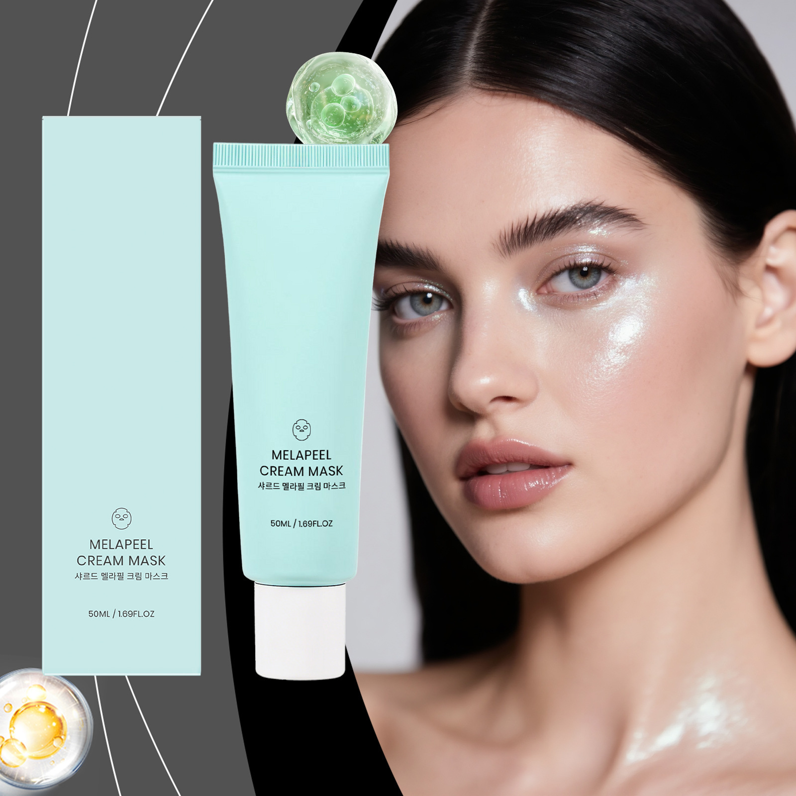 Brightening Peel-Off Mask Gentle Cleansing Skin Brightening and Radiant Daily Skin Care Mask