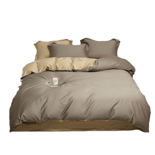100-count Xinjiang long-staple cotton pure cotton four-piece set pure cotton light luxury bedding sheets fitted sheet quilt cover bed three-piece set