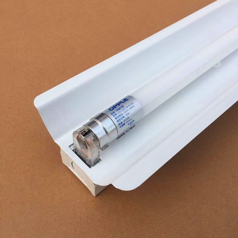 オプ照明ledランプ蛍光灯スタンド1.2メートルt8ランプ単二重管カバー付き平蓋セット一体化|undefined