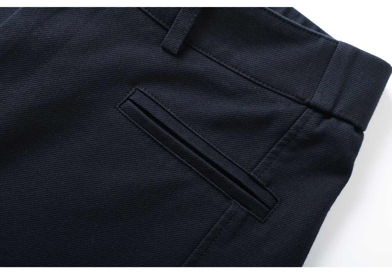 Quần culottes nữ ống rộng dáng lười, chất liệu tencel cotton mềm mại, cạp cao suông nhẹ — Xanh lông mòng đen chi tiết 25