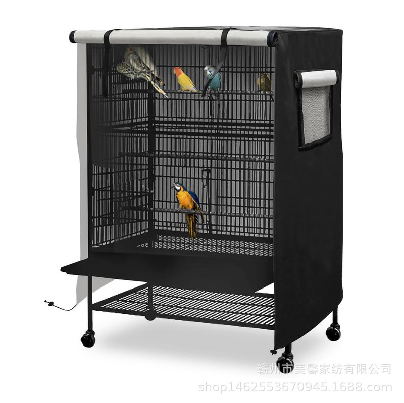Outdoor Patio Birdcage Protective Cover, Waterproof and Dustproof for Night Use, Comfortable, Breathable, Light-Blocking, Durable Oxford Cloth