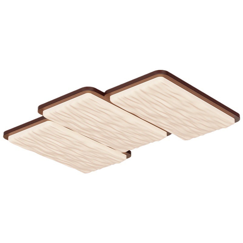 Lámpara de sala de estar de estilo medio, lámpara de techo, lámpara de dormitorio de estilo japonés, lámpara de dormitorio de estilo japonés, casa de familia retro americana, lámpara principal de nogal