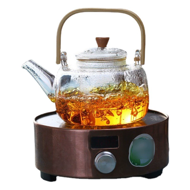 Стеклянный чайник с высоким внешним видом, бытовой, устойчивый к высоким температурам, утолщенный взрывозащищенный чайник, чайник для разделения воды
