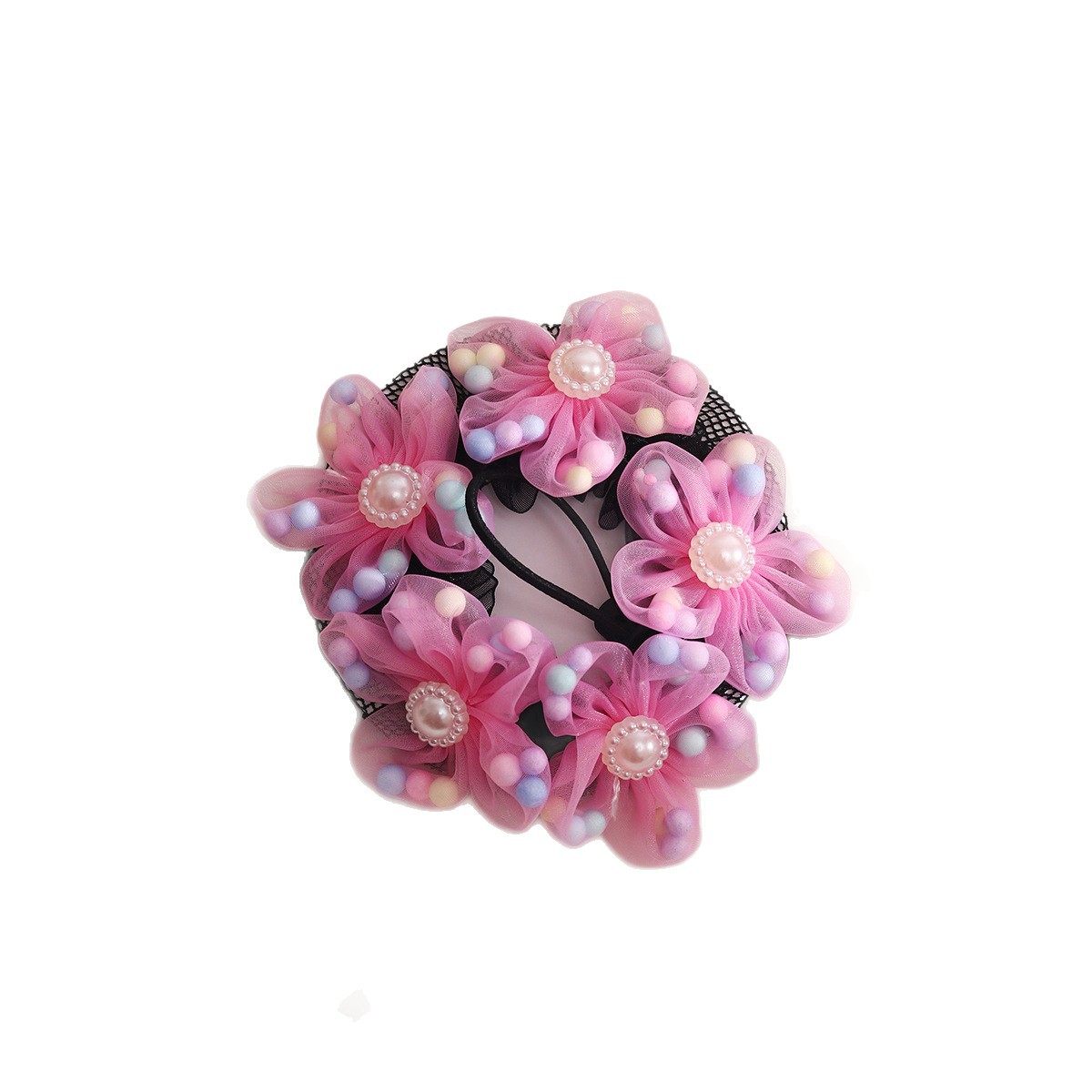 Examen de ballet y danza latina para niñas pequeñas Red Herramienta para peinar moños para niños Accesorios para el cabello_voghion.com