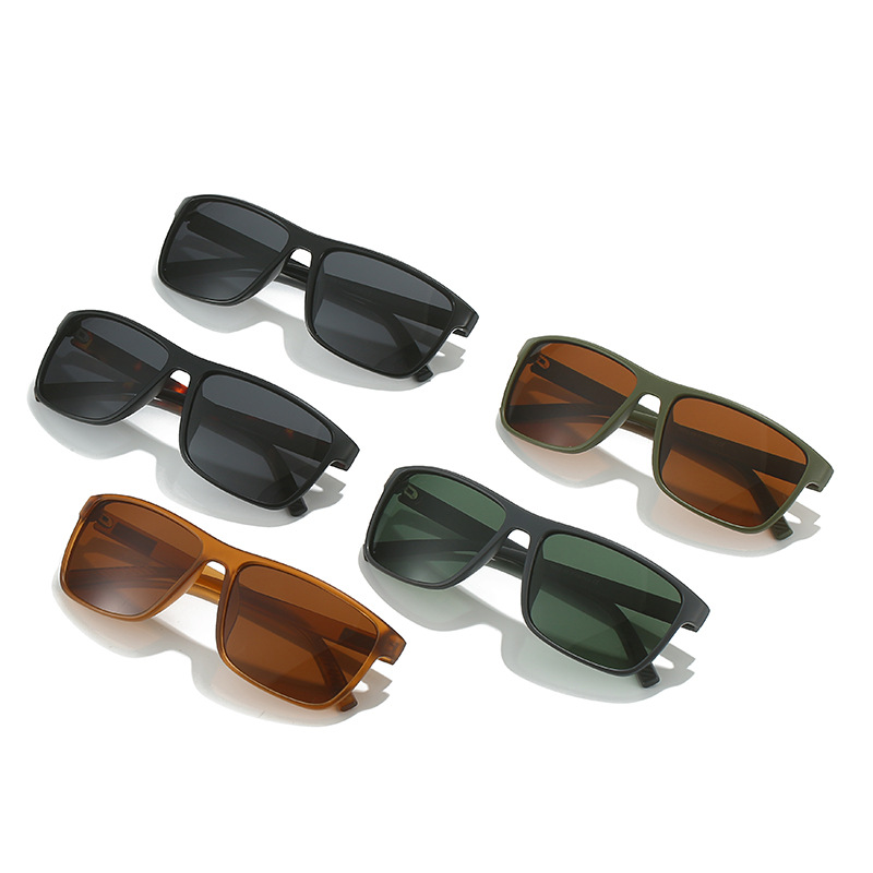 Gafas de sol nicho nuevas gafas de sol cuadradas cara redonda a prueba de rayos UV gafas de sol hombres calle tiro personalidad