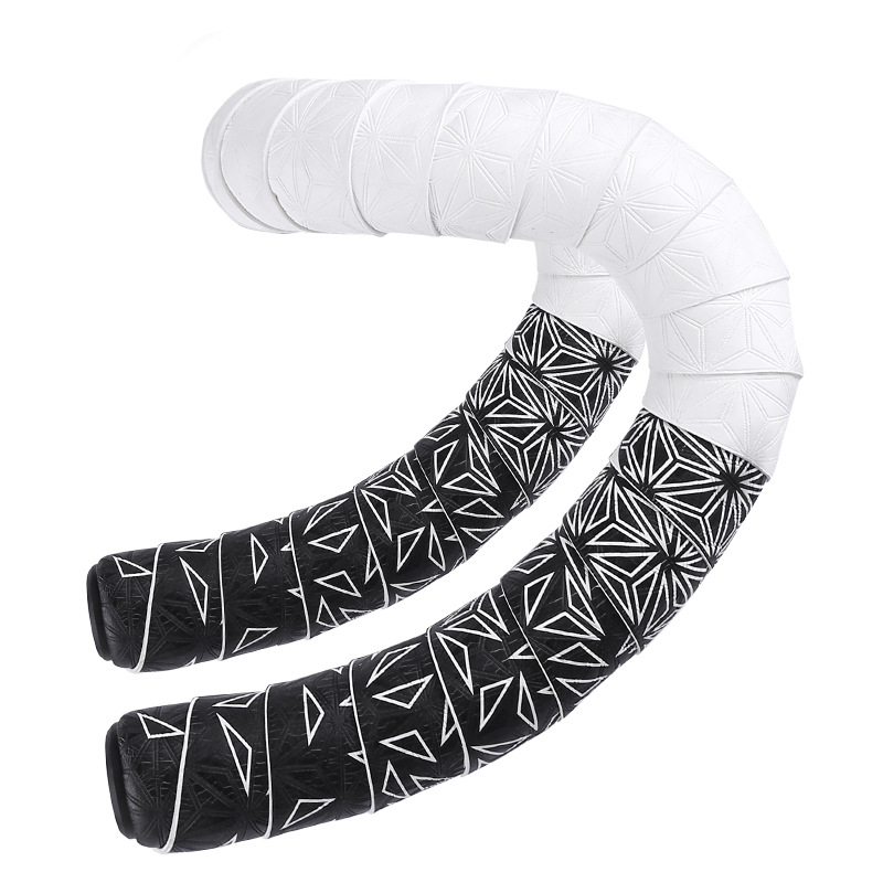 Mango de crisantemo YUUISD con bicicleta de carretera bicicleta cómodo amortiguador de silicona antideslizante que absorbe el sudor mango mosca muerta con doble coincidencia de color