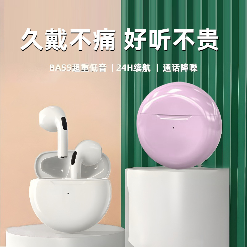 Auriculares Bluetooth inalámbricos verdaderos transfronterizos J6 de larga duración estéreo dos, tres, cuatro, cinco, seis generaciones de auriculares inalámbricos Bluetooth deportivos