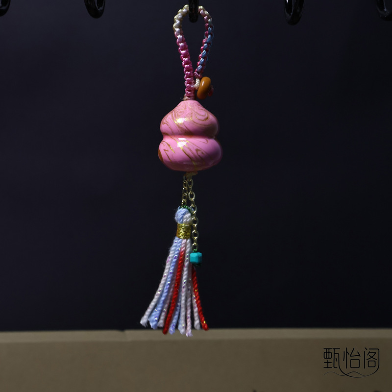 大漆葫芦手工编绳流苏汽车挂件钥匙挂包包挂景区同款非遗饰品批发|undefined