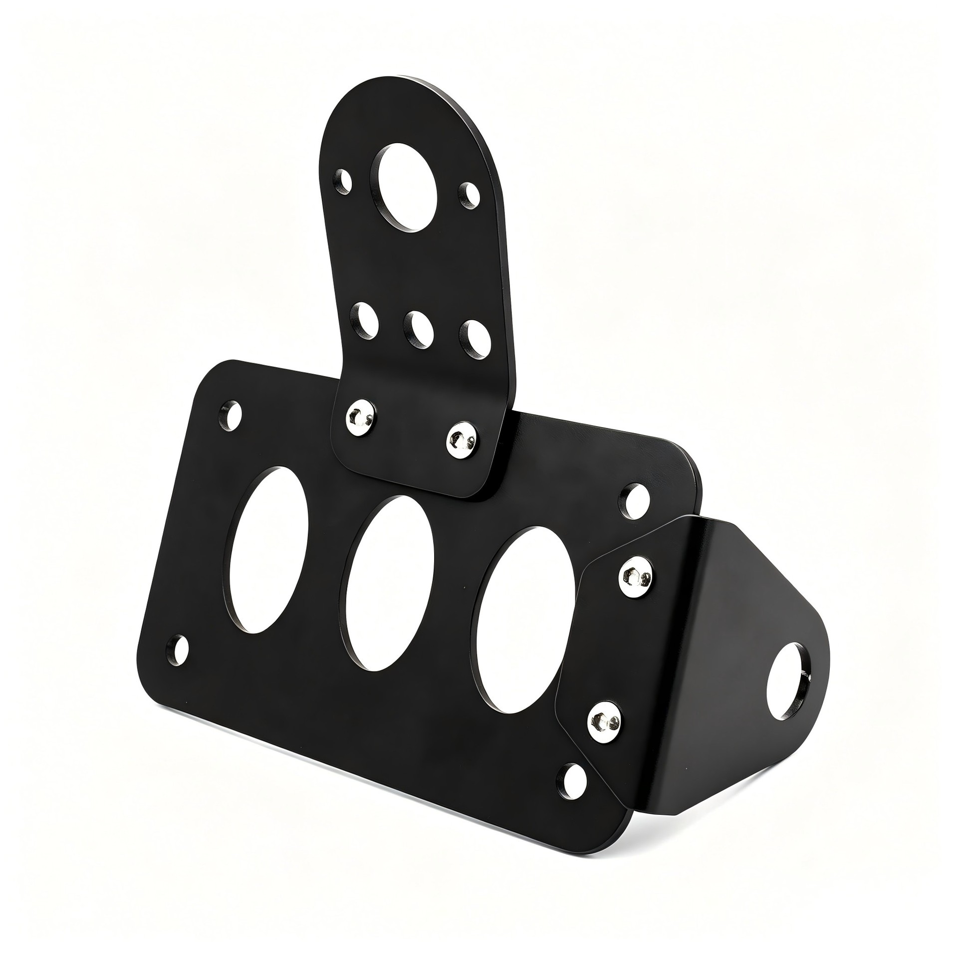 Off-road vehicle and motorcycle modified retro license plate holder with metal cover and tail light, suitable for Harley LED tail lights