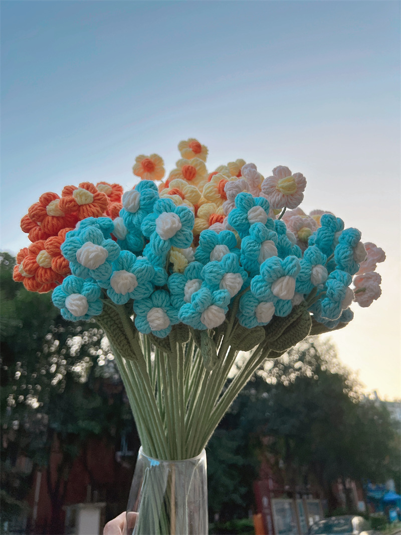 Pastoral Flower Yarn Artificial Flowers display picture 5