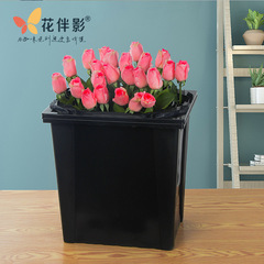 花店大號法式養花桶醒花桶塑料鮮花養花桶乾花插花花束包裝收納桶