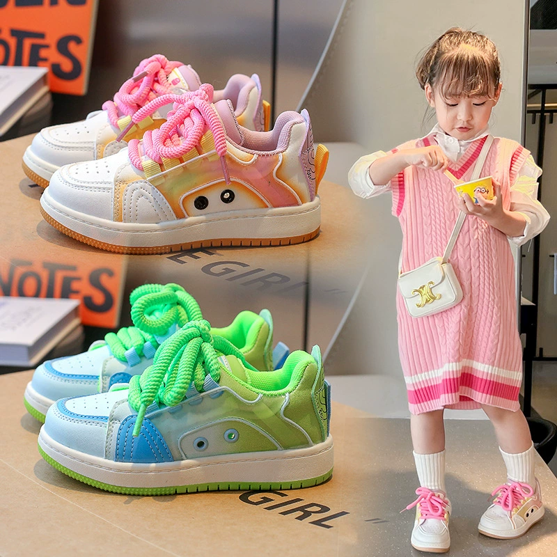 Детские модные кроссовки с цветными блоками, весна 2025, стильные, повседневные, на мягкой подошве, трендовые