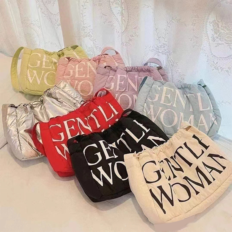 Cross-border Shoulder Bag gentlewoman Quilted Down Puffy Dumpling Bag Women's Fashion Portable Crossbody Bag