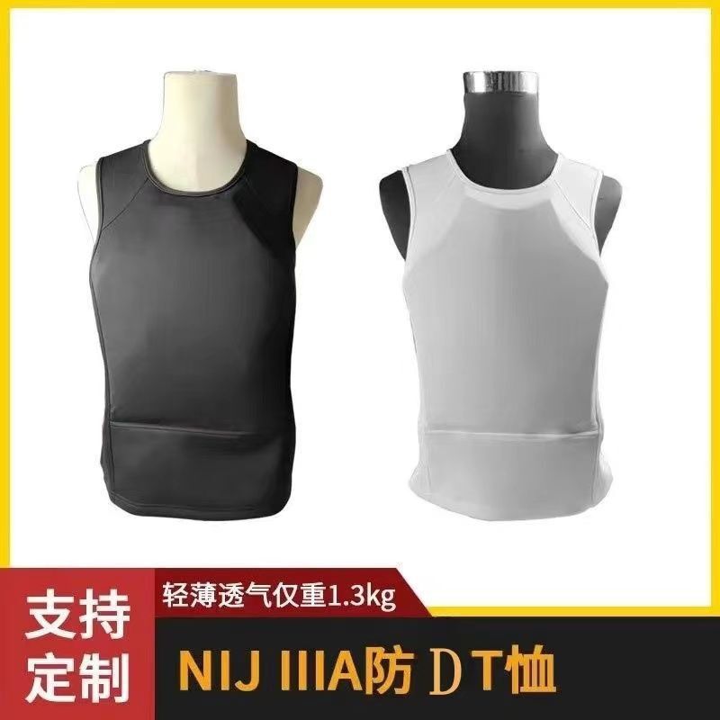 Bulletproof Vest Nijiiia Level Soft Protective Invisible Bulletproof Vest for Inner Wear, Anti-Stab, Anti-Knife, Quick-Drying, Sleeveless