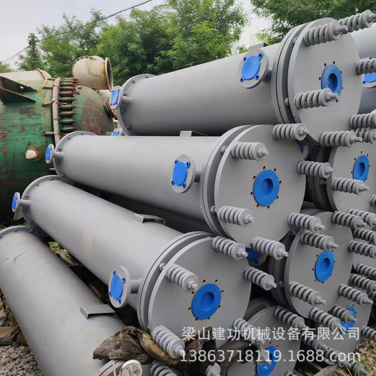 二手供应不锈钢换热器 石墨烯列管冷凝器 板式换热器冷却器 回收