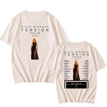 凯莉·米洛张力巡演2025短袖夏质男女t恤Camisetas o领夏季说唱歌