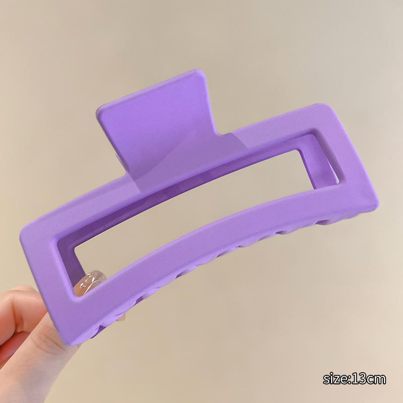 Volumen de pelo de gran tamaño antideslizante gran tiburón clip de pelo cuadrado clip de pelo cabeza de espalda clip de pelo tocado updo clip de pelo femenino