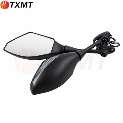 Suitable for Honda CBR600RR CBR1000RR motorcycle modified LED rearview mirror mirror mirror (Motorcycle rearview mirror) - transparent-shell