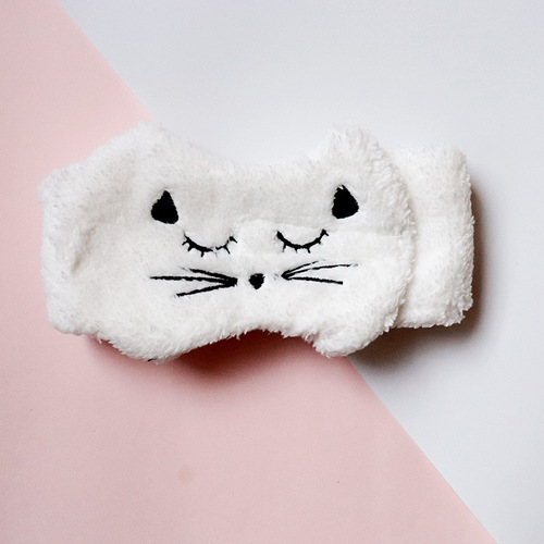 New embroidered cat wide-brimmed headband, face wash headband, headband, magic paste, confinement cap, turban, wholesale