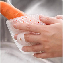 果蔬清洁刷 厨房水槽沥水篮缝隙清洁刷 指套果蔬清洗刷多功能刷子
