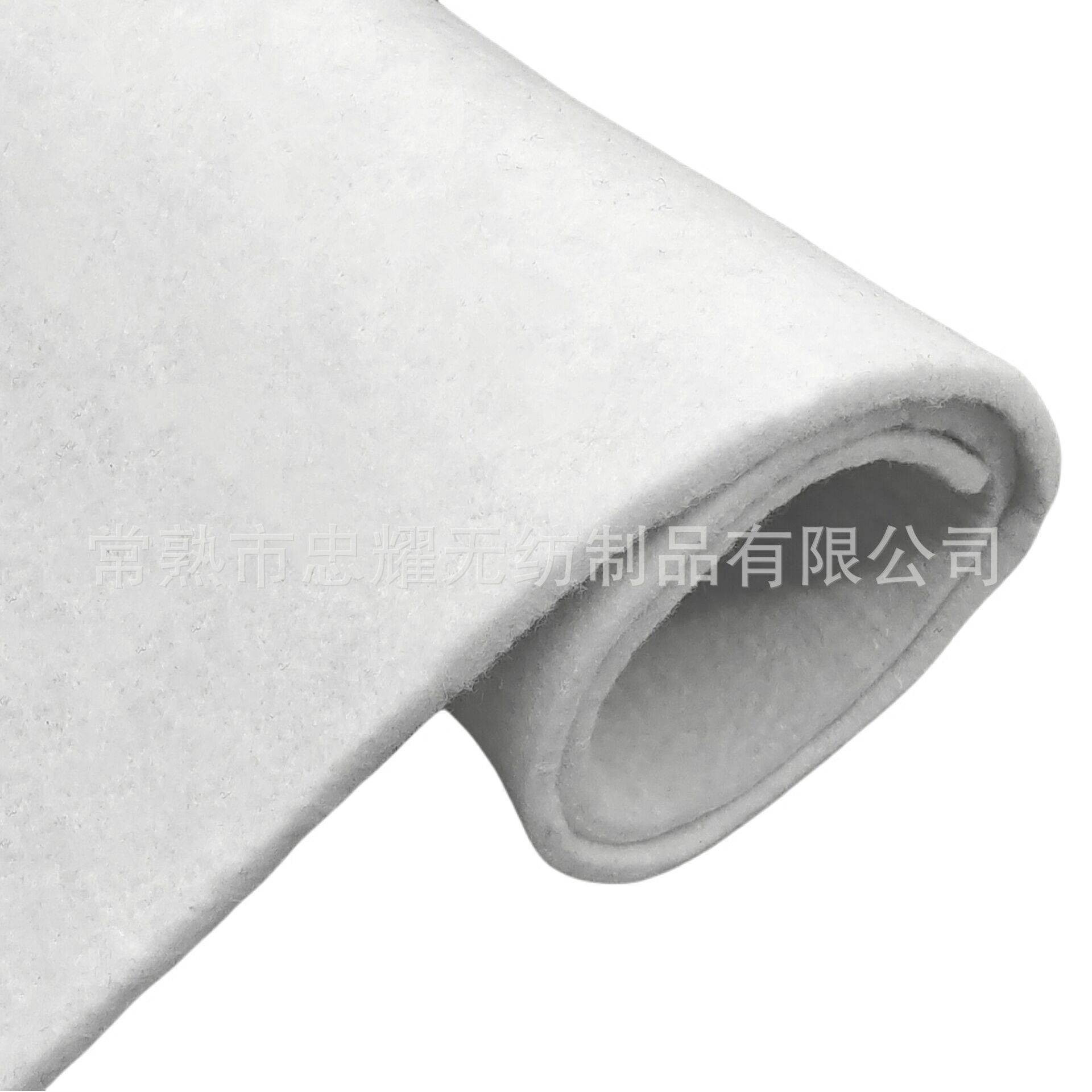 白色3mm4mm厚不织布针刺无纺布 家具家纺箱包内衬针刺软硬毛毡布
