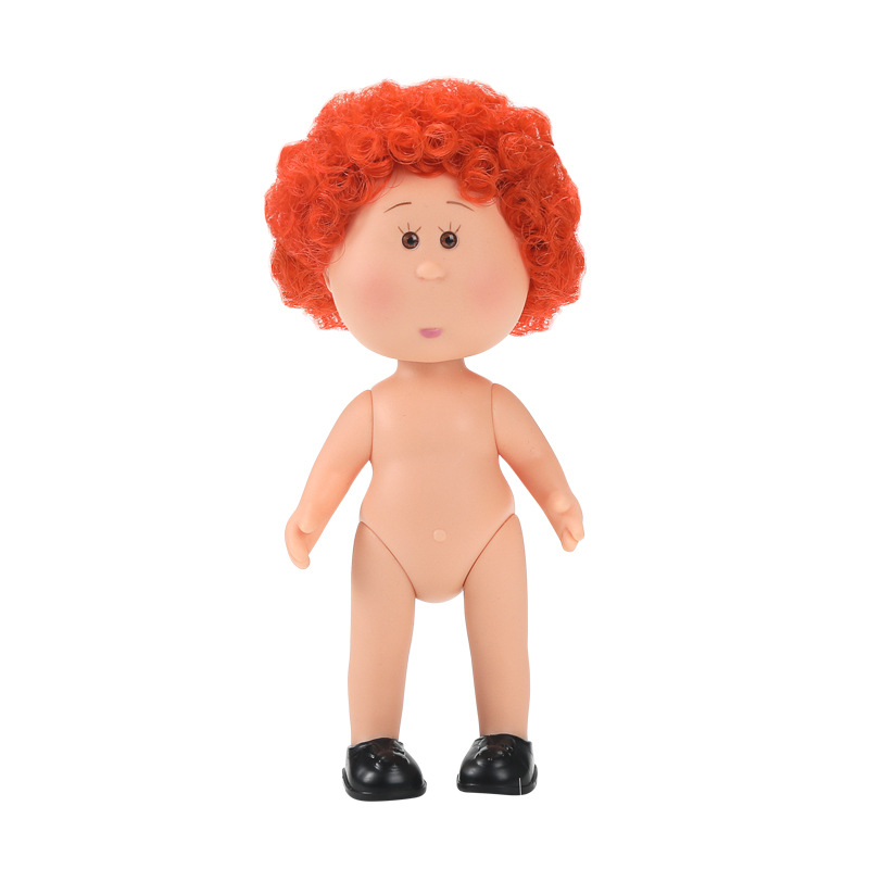 Common orange afro hair
