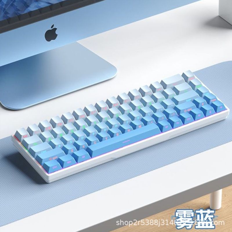 実体工場在庫卸売 61/68キー バックライト付き 有線 メカニカルキーボード 青軸/赤軸 跨境 Amazon|undefined