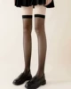 Black thin knee socks