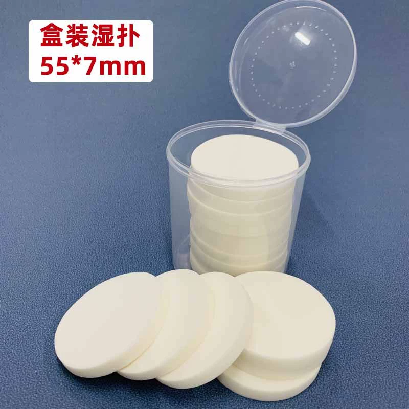 Сухая и влажная губка пуховка маленький размер круглая пуховка для макияжа хлопок Инструмент размер пуховка для макияжа оптом