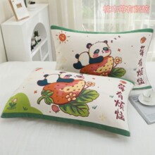 ins风美拉德系八层加厚枕巾高颜值单人宿舍防滑双人纯棉纱布枕巾