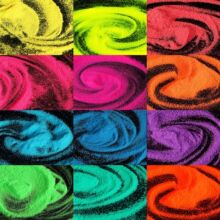 10�˴��bë�ط�ɳ�Ƿۼ����W�۲�ɫ�ɹ���[0.2mm�����W���b���