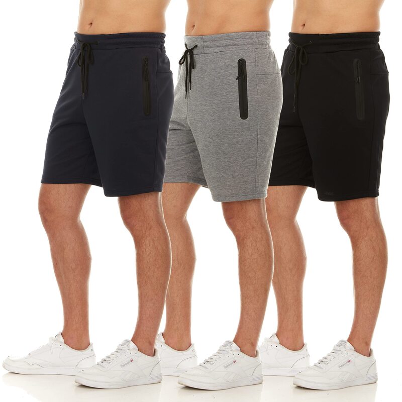 2024 Cross-Border European and American Hot-Selling New Cotton with Zipper Pockets Casual Fitness Men's Sports Shorts Dropshipping 2024 Cross-Border European and American Hot-Selling New Cotton with Zipper Pockets Casual Fitness Men's Sports Shorts Dropshipping