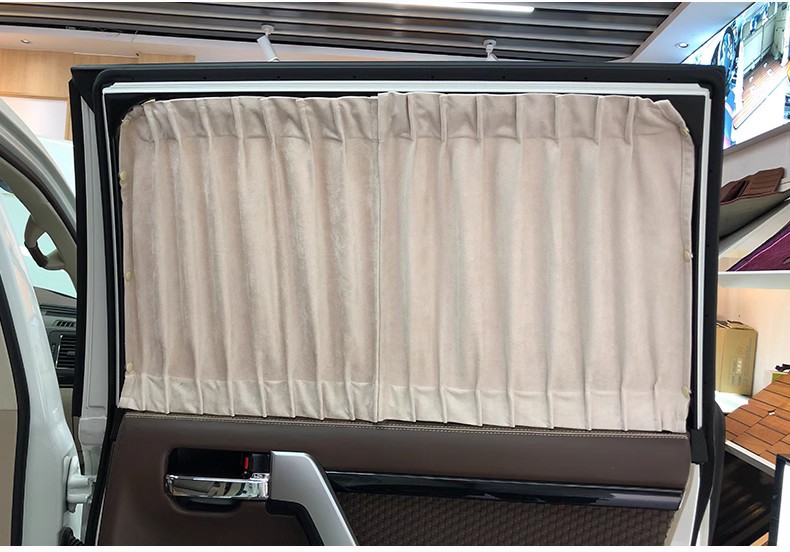 Dongfeng CM7 m7 car sunshade suede private heat insulation sun protection retractable track cloth car curtain