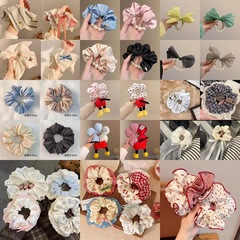 韩系甜美风蕾丝大肠发圈高级感超百搭扎头发发绳皮筋早春头花发饰