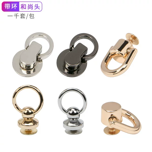 Lipstick Bag Modification Without Hook, Bag Modification with Copper Side Buckle, DIY Rotating Monk Head Buckle, Silver and Light Gold