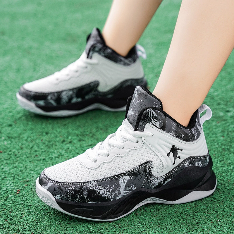 2024 Весенне-осенние баскетбольные кроссовки для мальчиков. Детская обувь из дышащей сетки для старших мальчиков и учащихся начальной школы. Спортивная обувь.